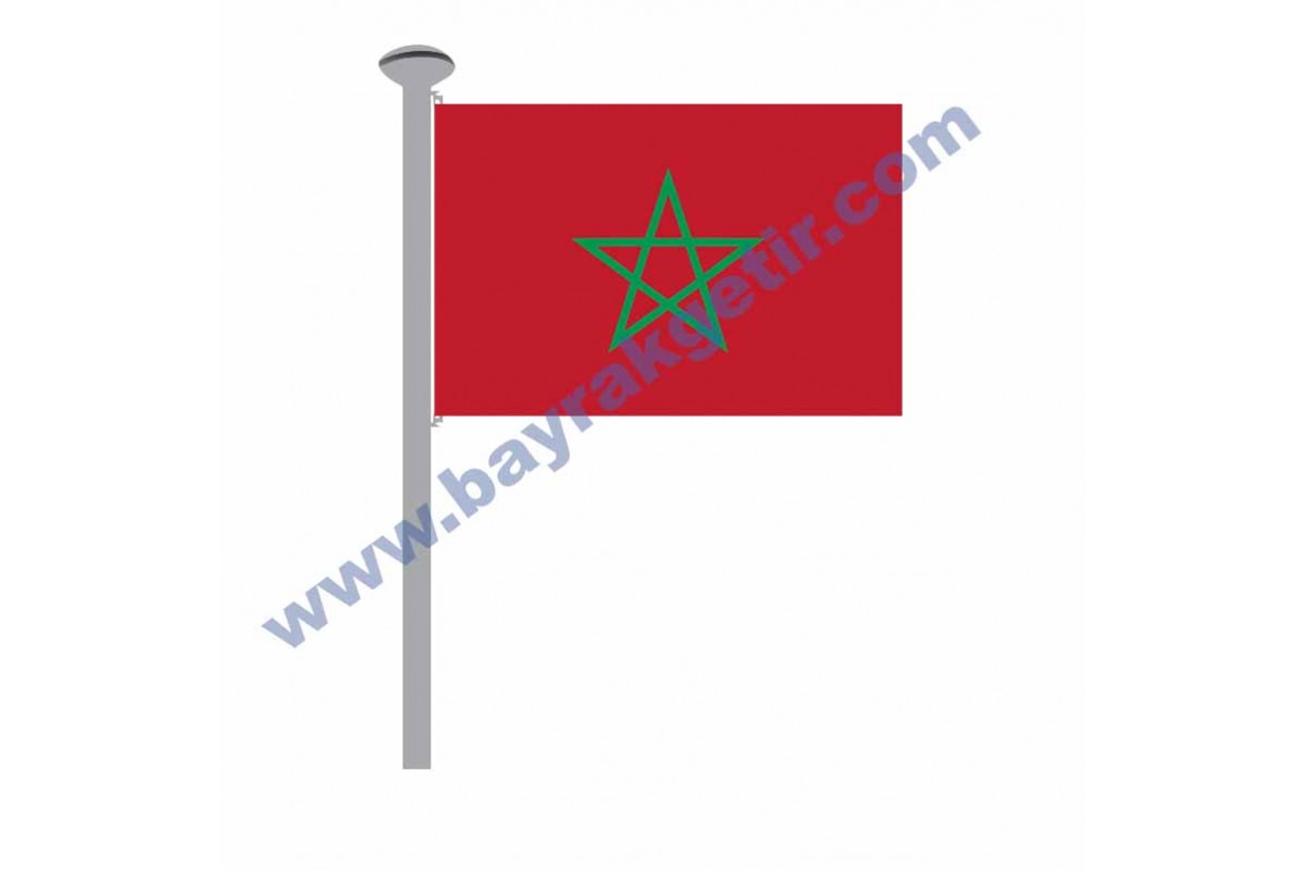 FAS GÖNDER BAYRAK 50x75 ( EBAT SEÇİNİZ ) FAS GÖNDER BAYRAK 50x75 ( EBAT SEÇİNİZ )